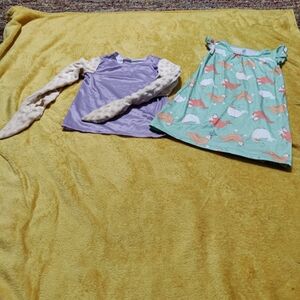 Kids' Purple and Green clothes